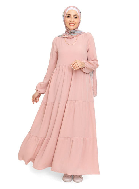 Tan Basic Dress - Khotwh